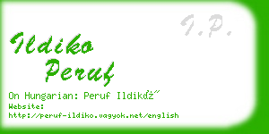 ildiko peruf business card